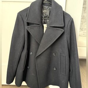 NWT Men’s Banana Republic Pea Coat - Navy Blue
